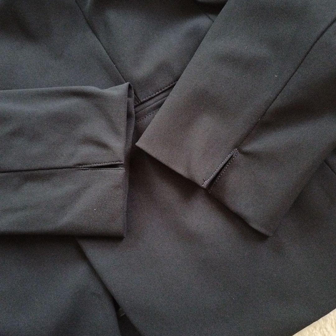 プラステノーカラージャケットパンツセットアッネイビーMサイズセレモニービジネス