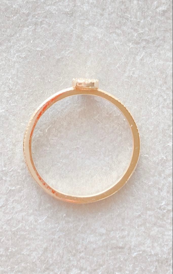 ageteアガット 9号 7粒 0.03 ダイヤモンド K10 ゴールド リング