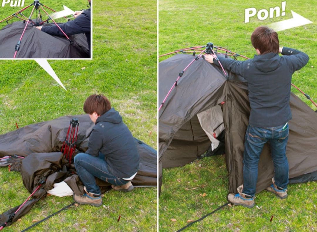 DOPPEELGANGER OUTODOOR ライダーズバイクテントT2-466