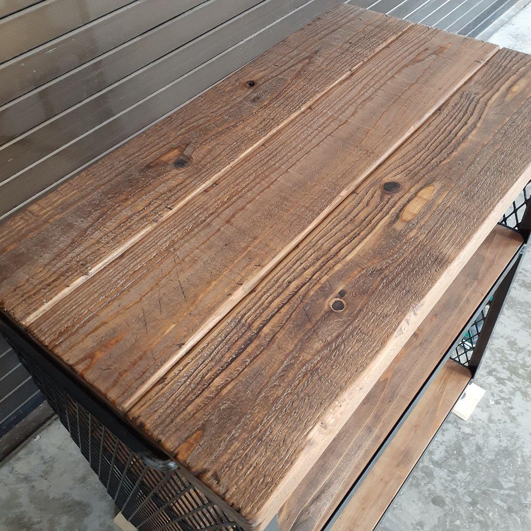 アイアン　シェルフ　ラック　インダストリアル　ハンドメイド　シューズラック　男前