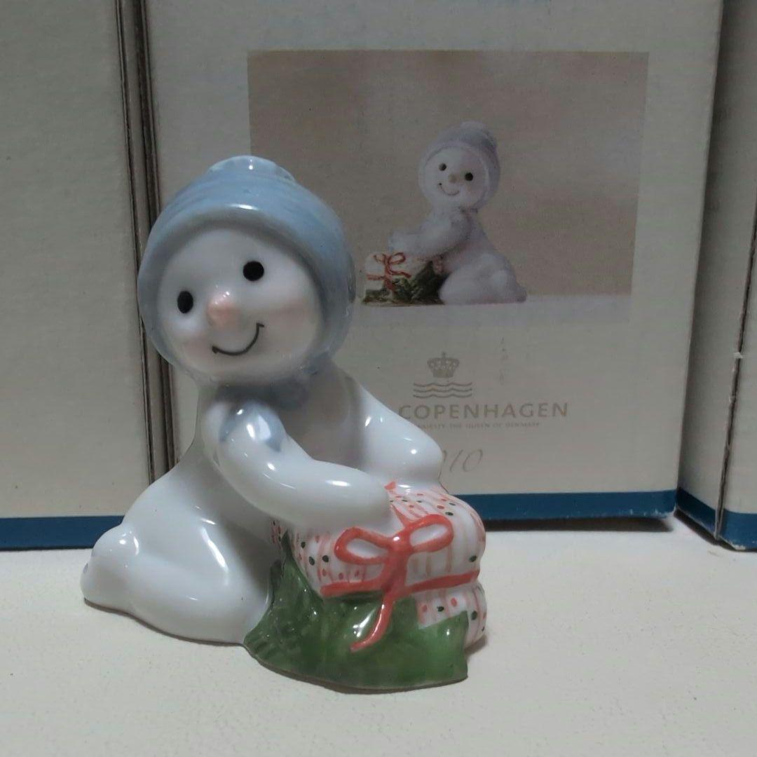 ロイヤルコペンハーゲン スノーマン 2010 フィギュリン 父母子3体セット