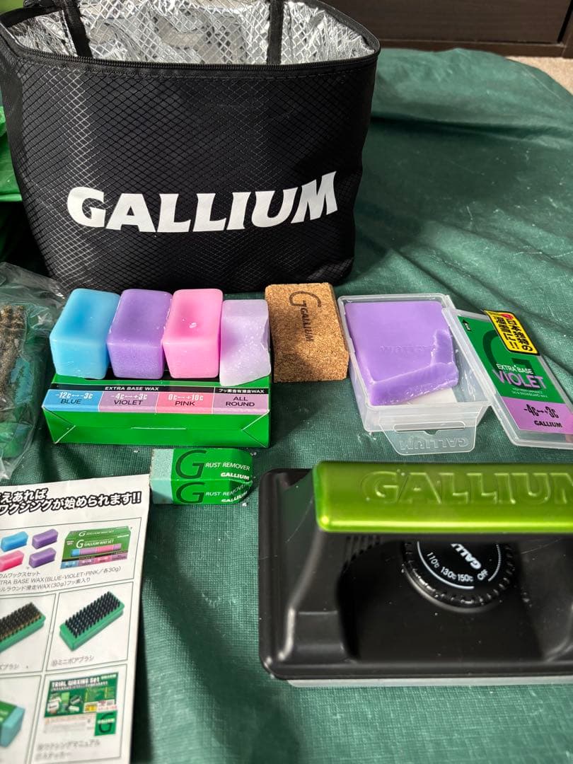 ガリウム　トライアルワクシングセット　ホットワックス　アイロン➕シャープナー
