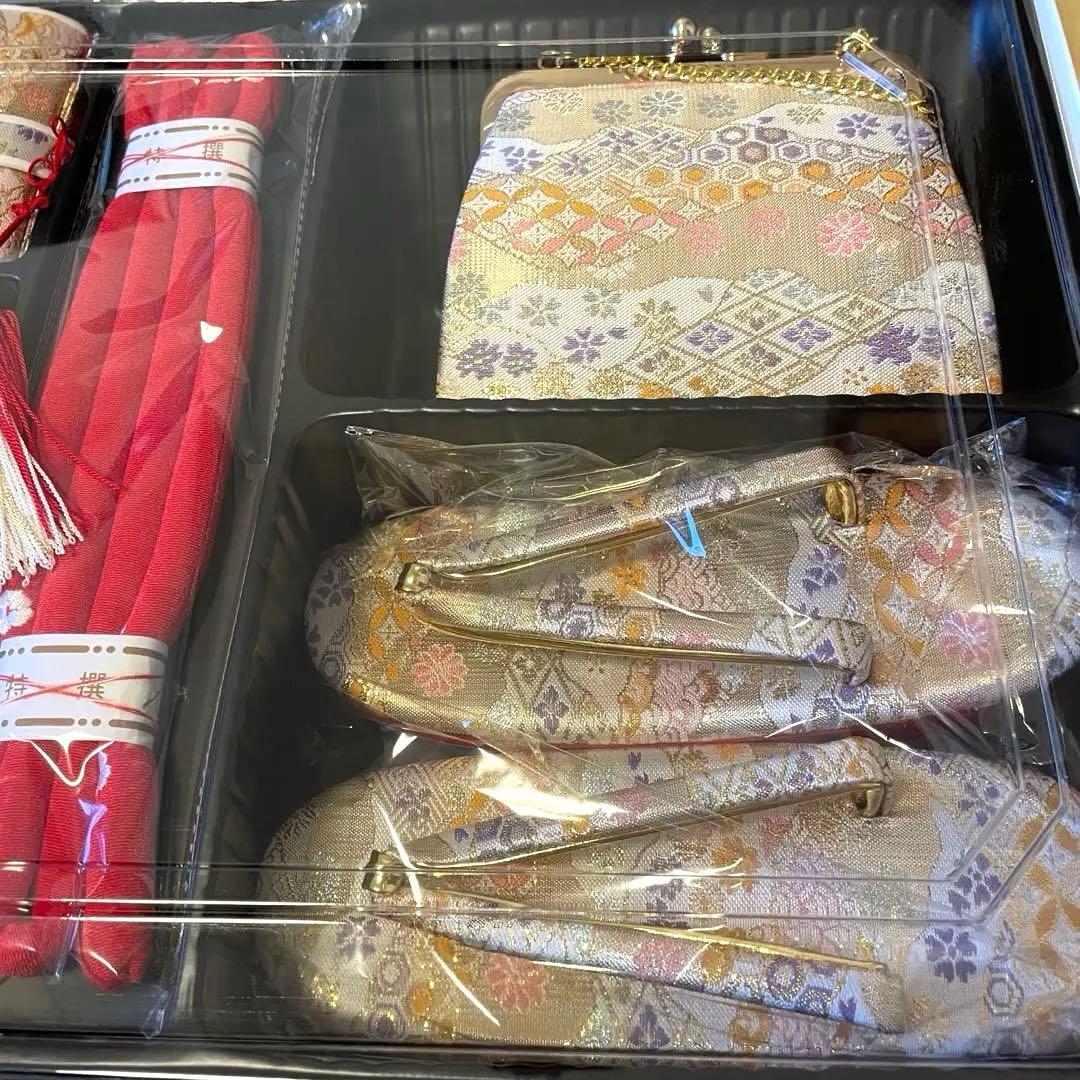 七五三 着物セット 16点 青色花柄 753 新品未使用