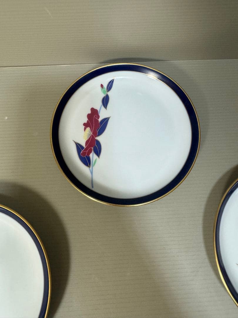 2314 香蘭社　金彩　皿　5客　未使用