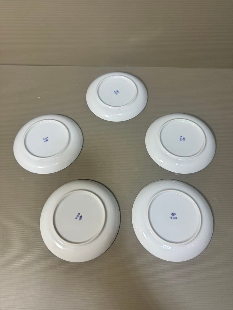 2314 香蘭社　金彩　皿　5客　未使用