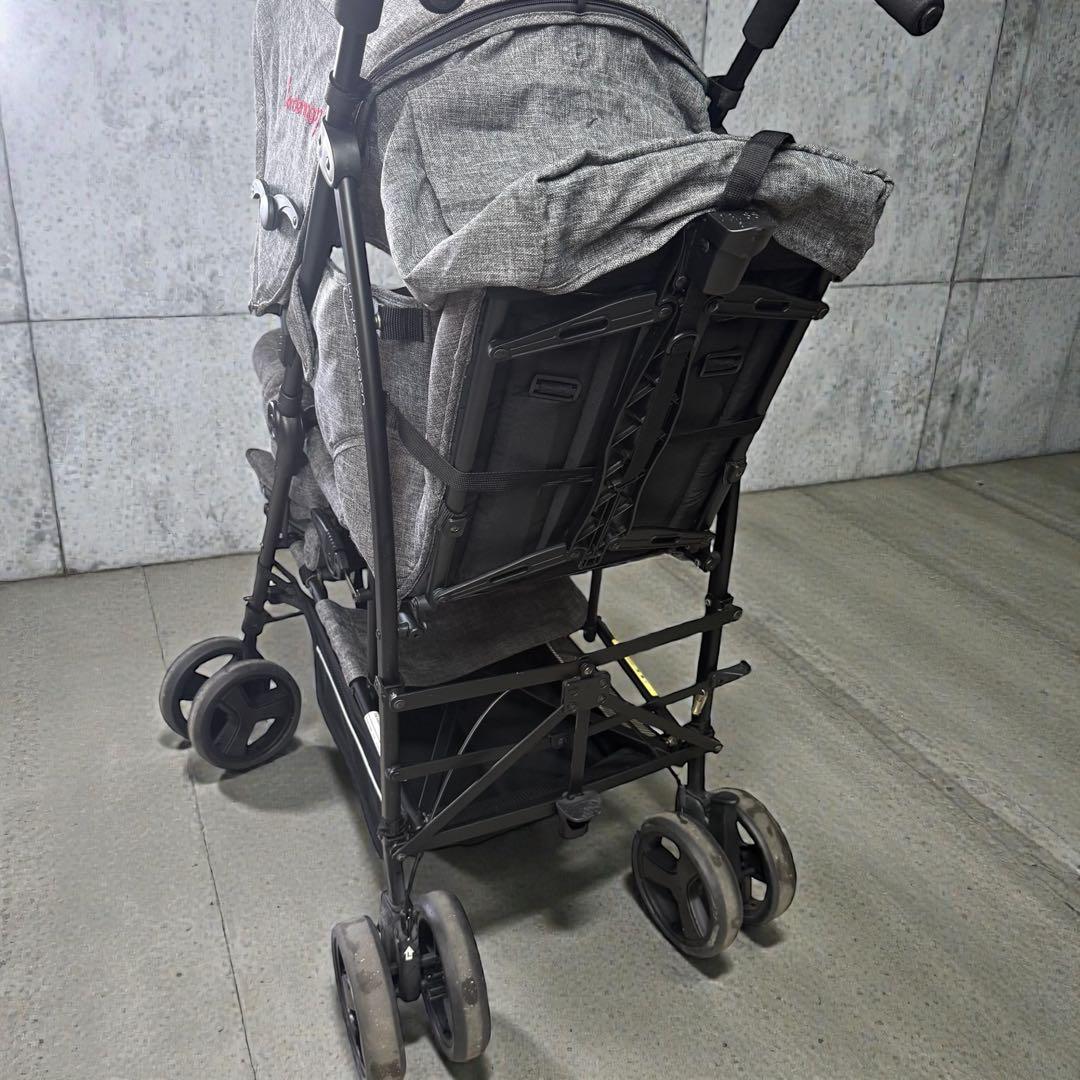 【状態良好】Kinderwagon HOP 2人乗りベビーカー 双子 年子 折り