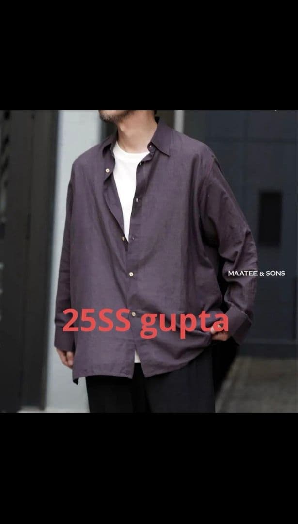 即完売 maatee&sons gupta khadi shirt