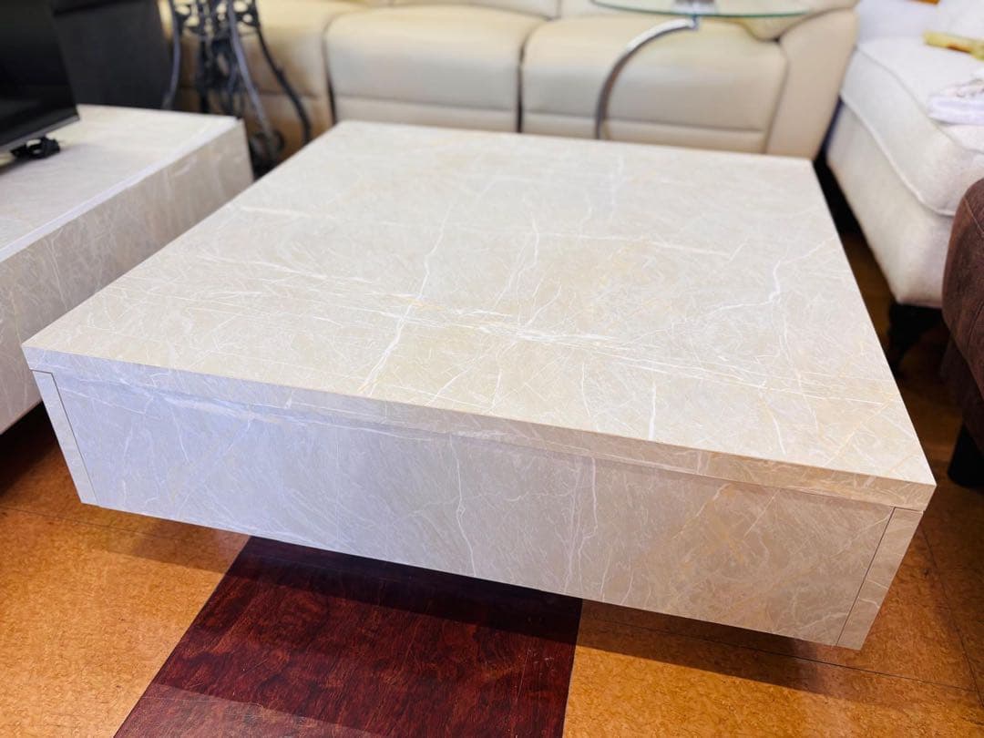 LOWYAオリジナルデザイン 大理石柄モダンセンターテーブル