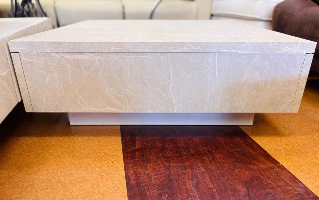 LOWYAオリジナルデザイン 大理石柄モダンセンターテーブル
