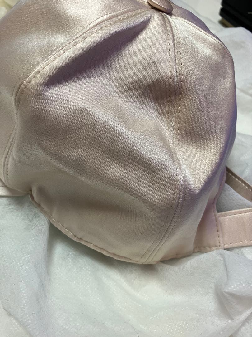 CHANEL ピンク キャップ パールロゴ