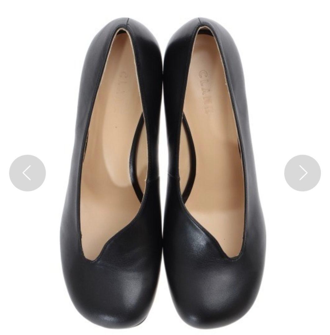 美品 セレモニー CLANE HEP ROUND CUT PUMPS パンプス