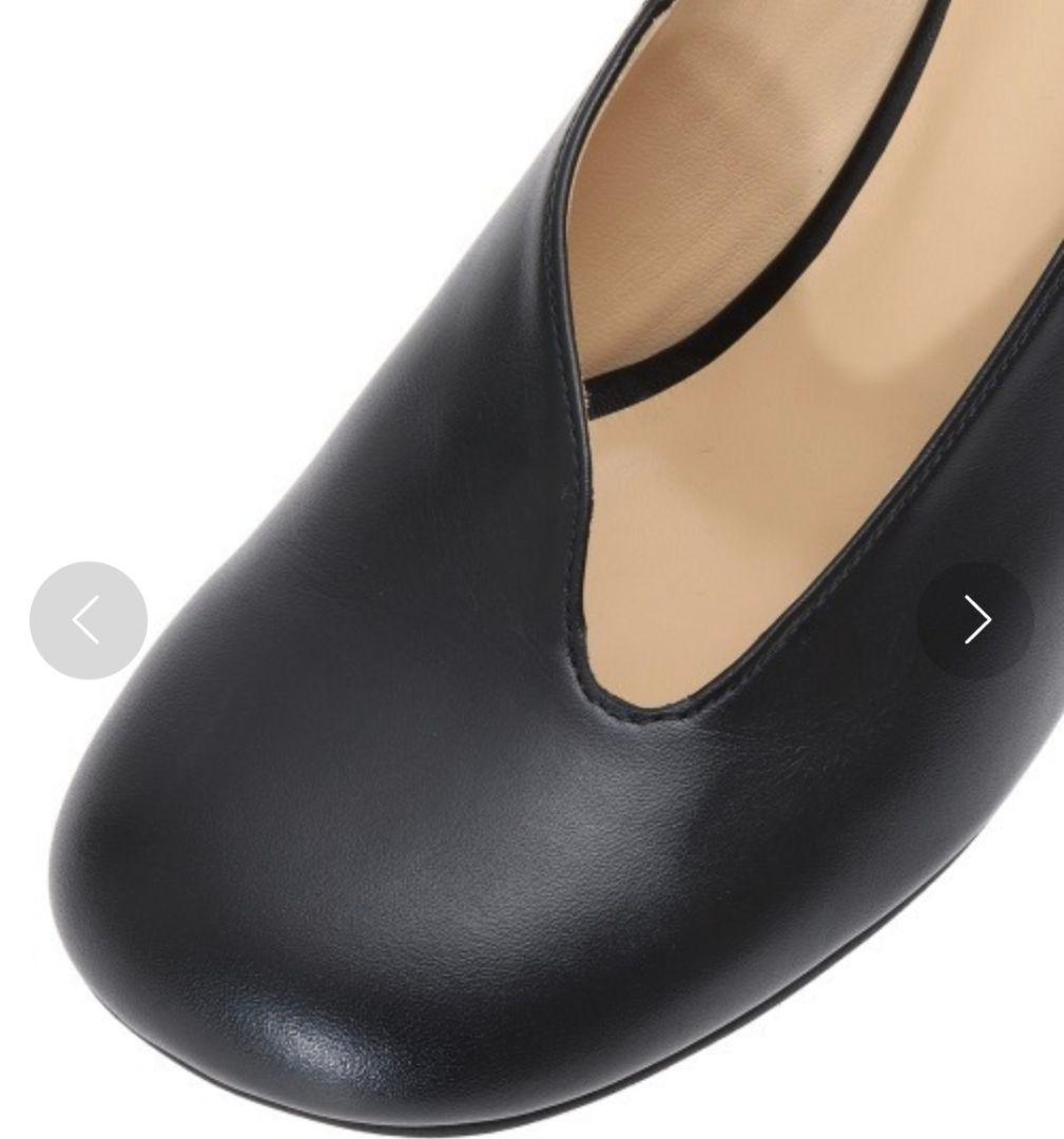 美品 セレモニー CLANE HEP ROUND CUT PUMPS パンプス