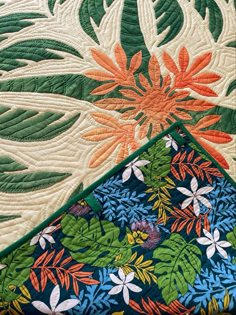 ハワイアンキルトタペストリー