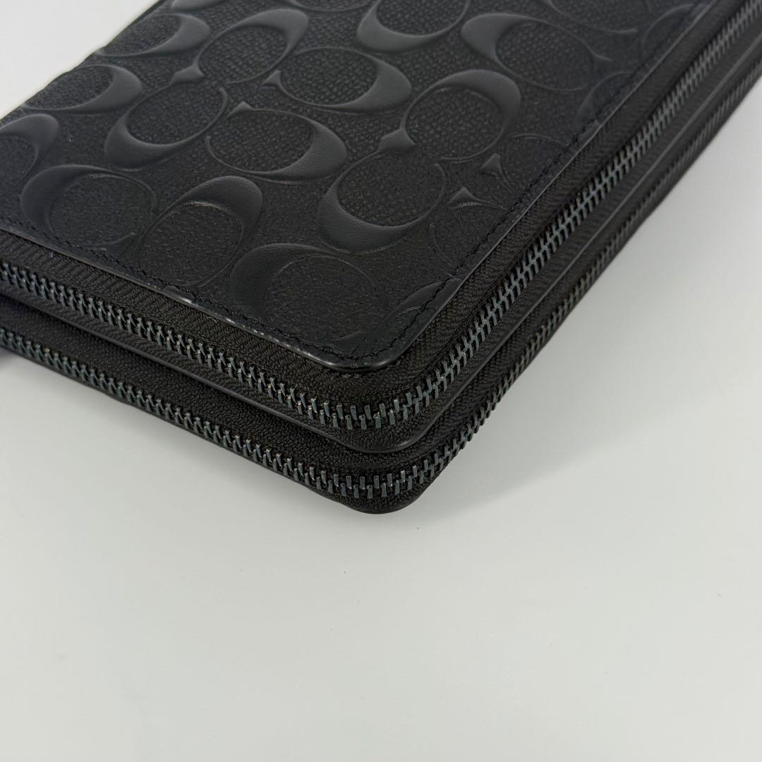 ✨極美品✨ COACH 長財布 オーガナイザー ブラック クラッチバッグ