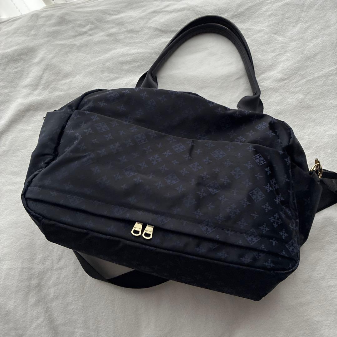 ラシット　ネイビーボストンバッグ