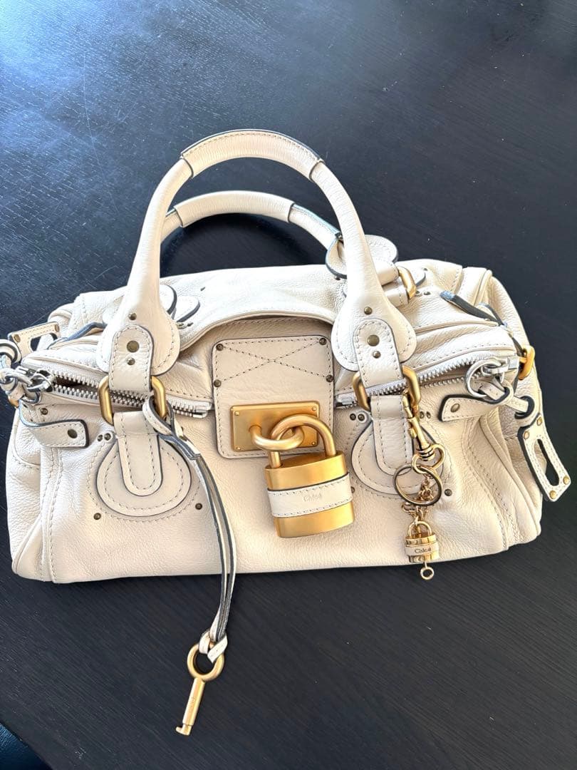 クロエ　パディントン　アイボリー　ホワイト白系　平成ギャル　レトロ　美品