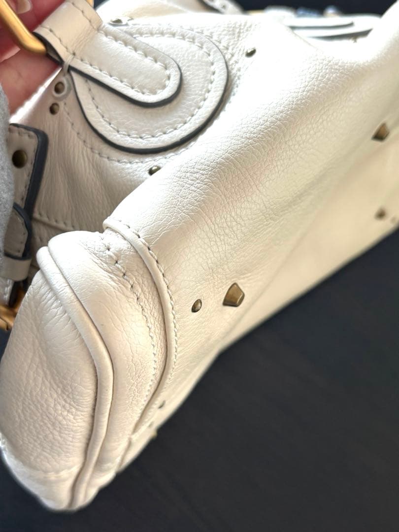 クロエ　パディントン　アイボリー　ホワイト白系　平成ギャル　レトロ　美品