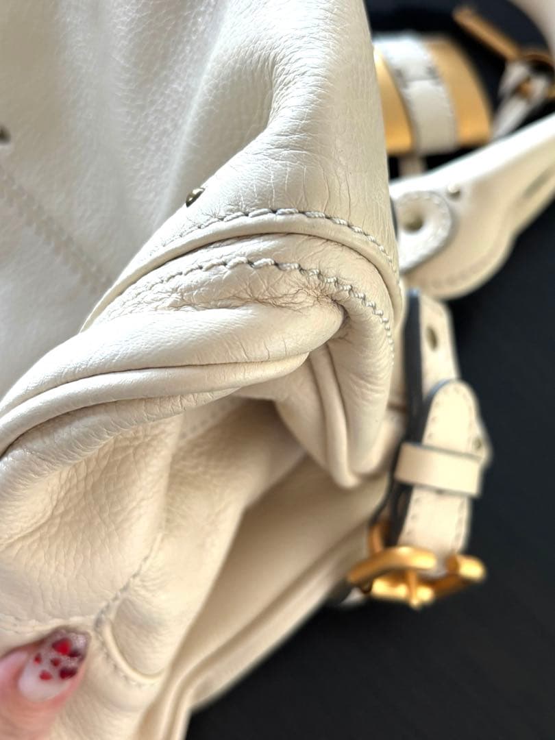 クロエ　パディントン　アイボリー　ホワイト白系　平成ギャル　レトロ　美品