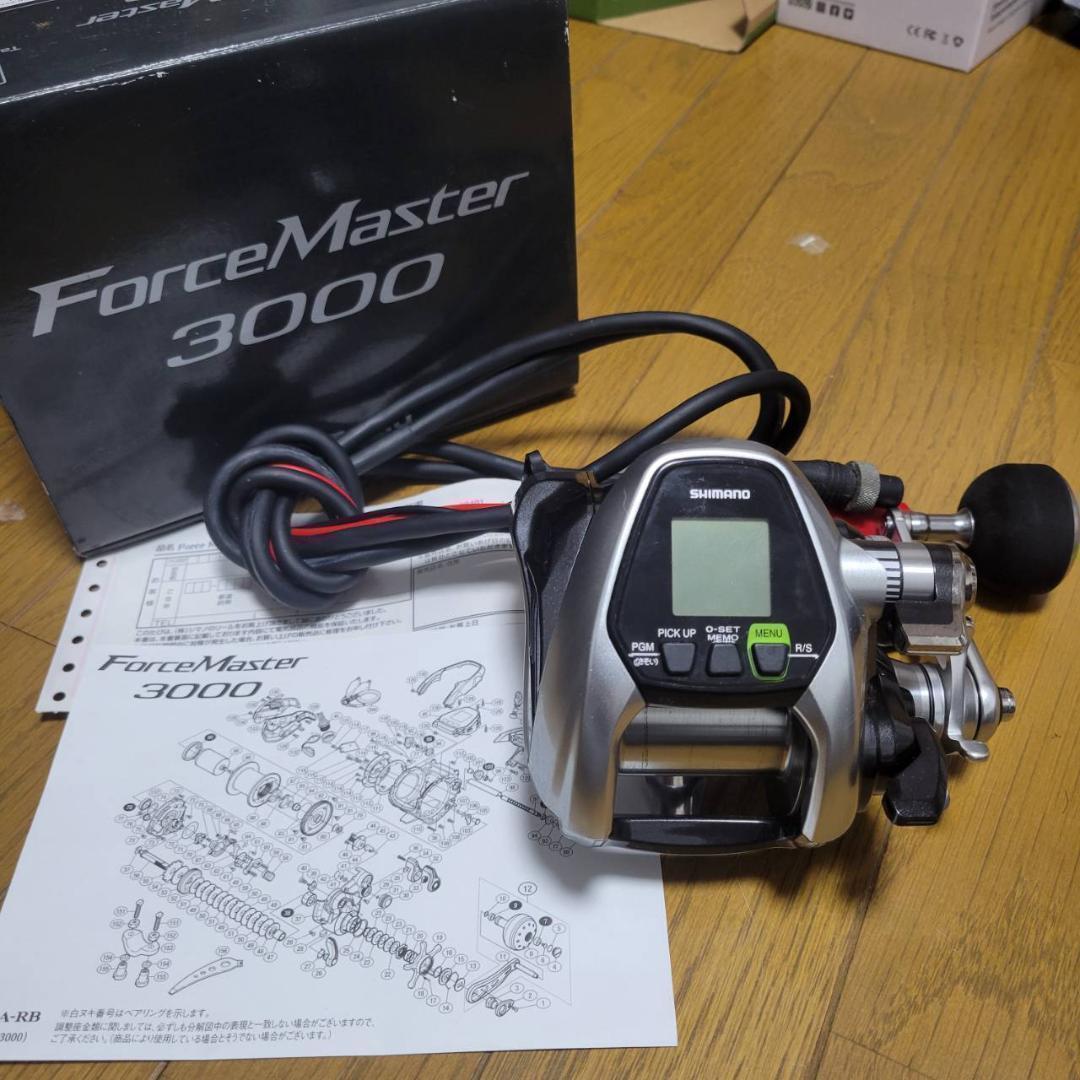 シマノ フォースマスター3000　電動リール　使用4回　美品　ムテキモーター