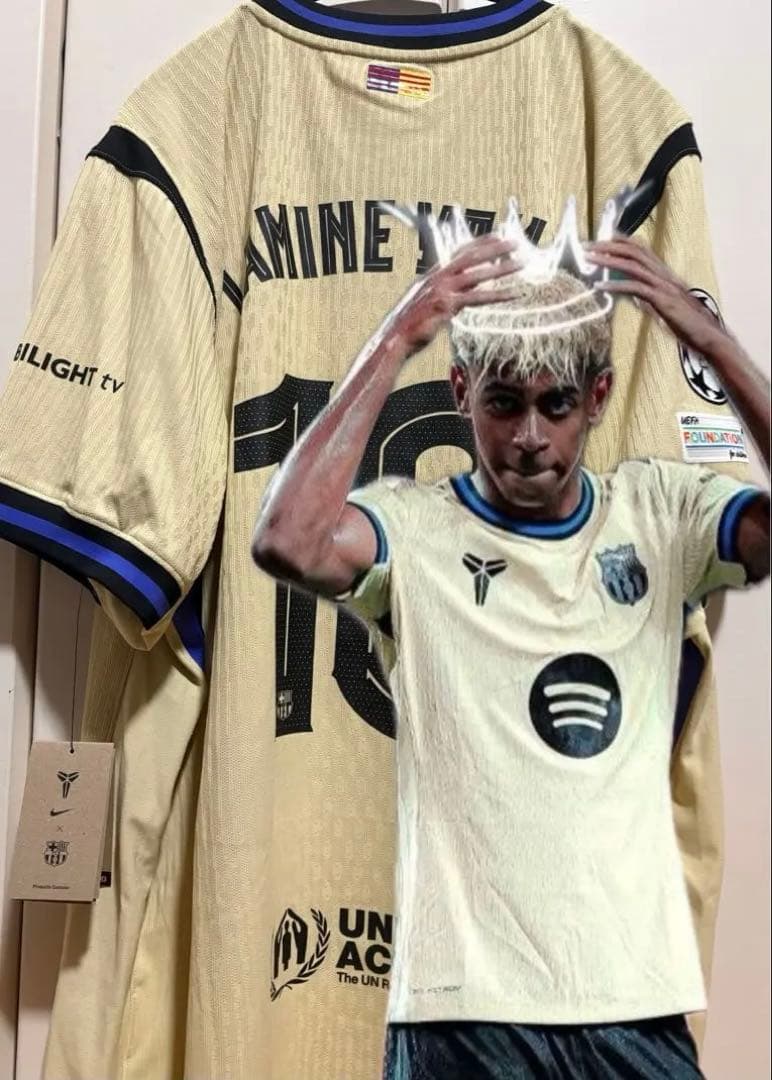 【正規品/完売品】ヤマル バルセロナ25/26 アウェイ オーセンティック CL