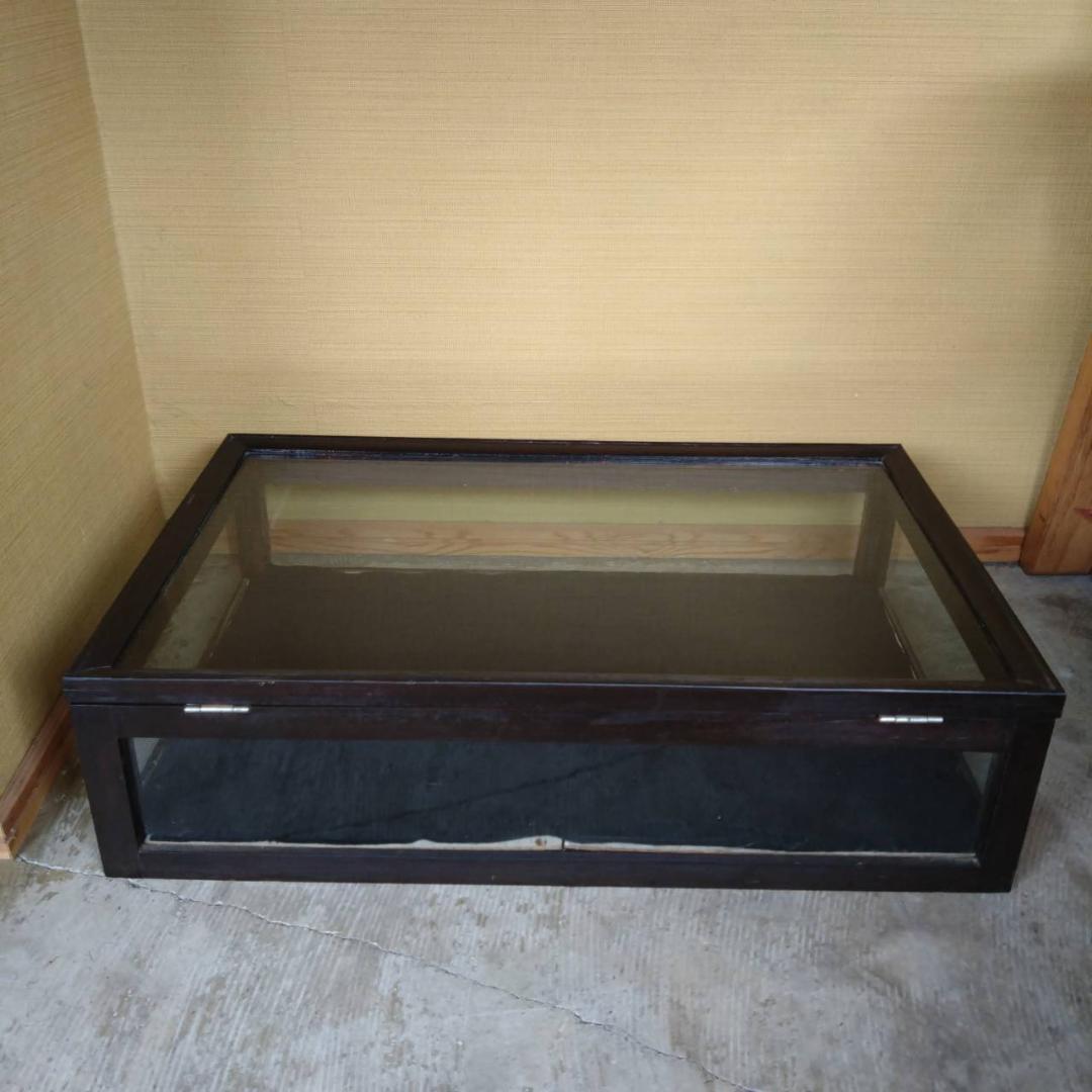 木枠　ガラスケース　アクセサリーケース　大