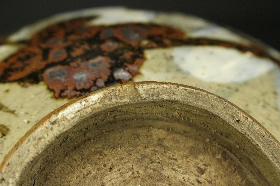 古美術 乾山 鉄絵 菓子鉢 仕服付 茶道具伝来(ZE590)