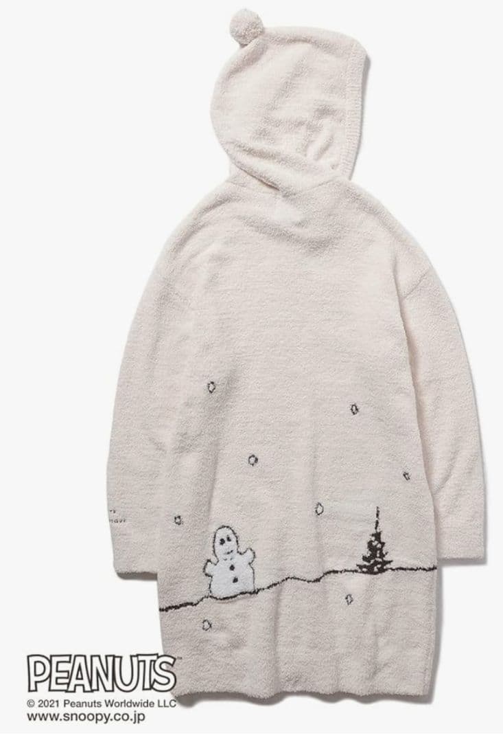 ク*ミ様 ジェラートピケ スヌーピーSNOOPY パネルJQDフードドレス　アイ