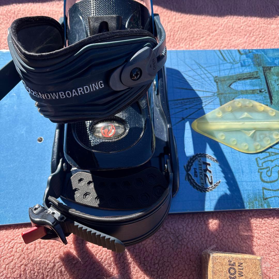 K2 スノーボード ビンディング　ヘルメット　ケース　セット売り　142センチ