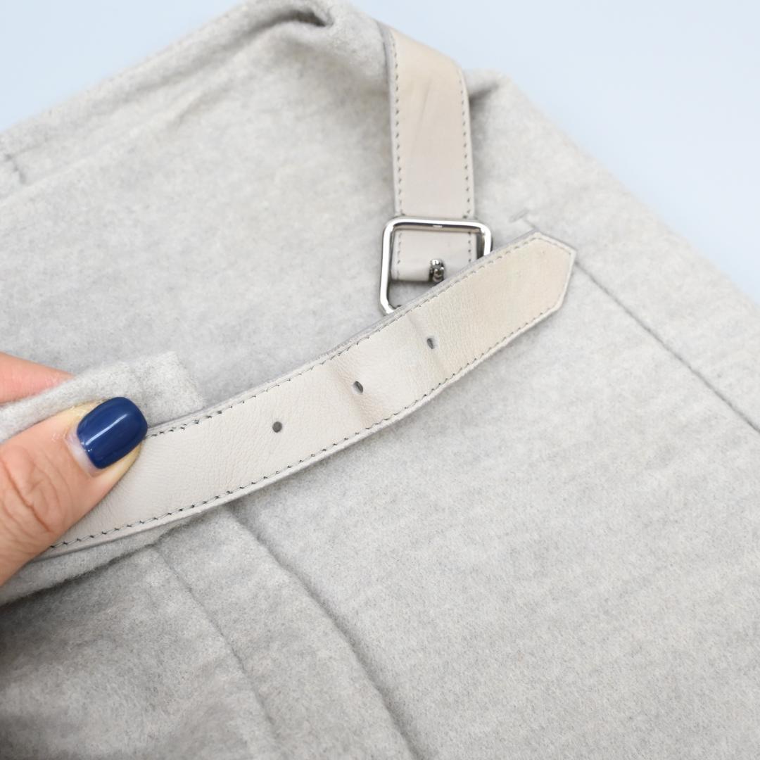 45985★冬 ロロピアーナ 巻スカート カシミア100％ グレージュ