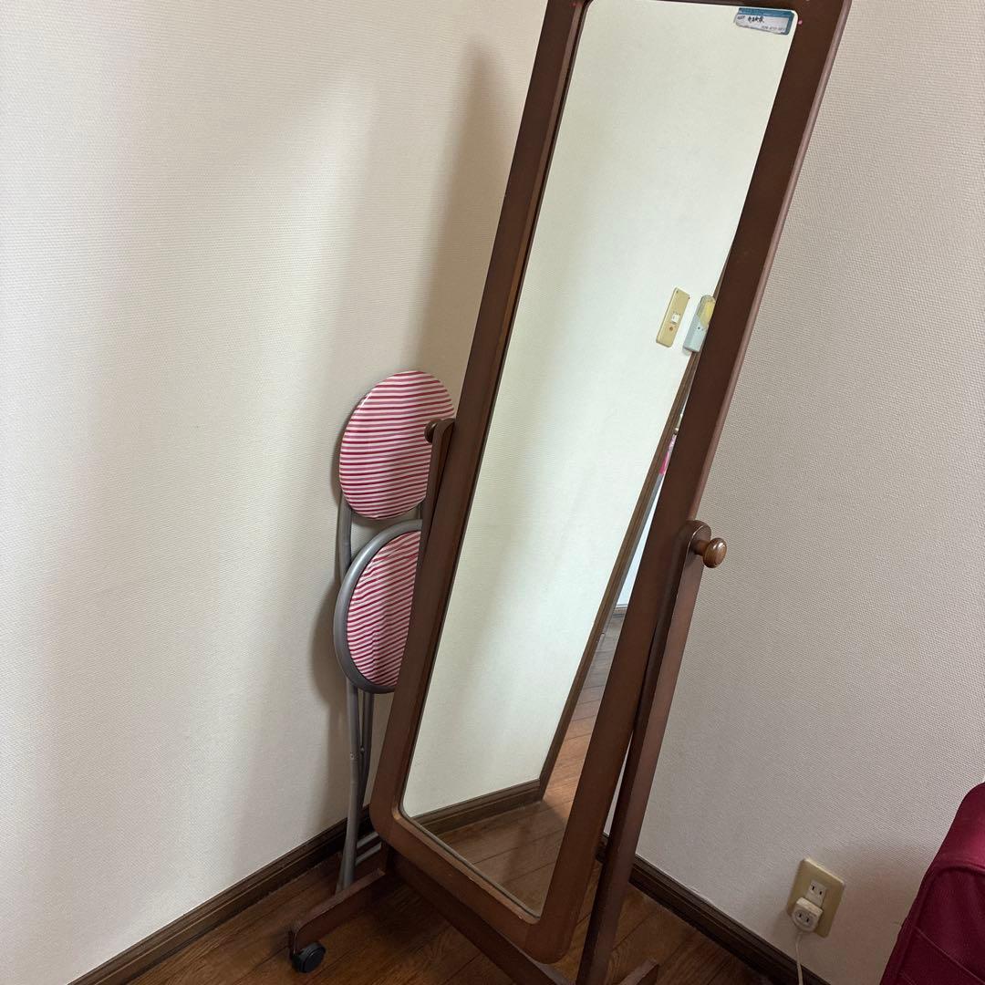 ク*ズ様 大型ブラウンスタンドミラー