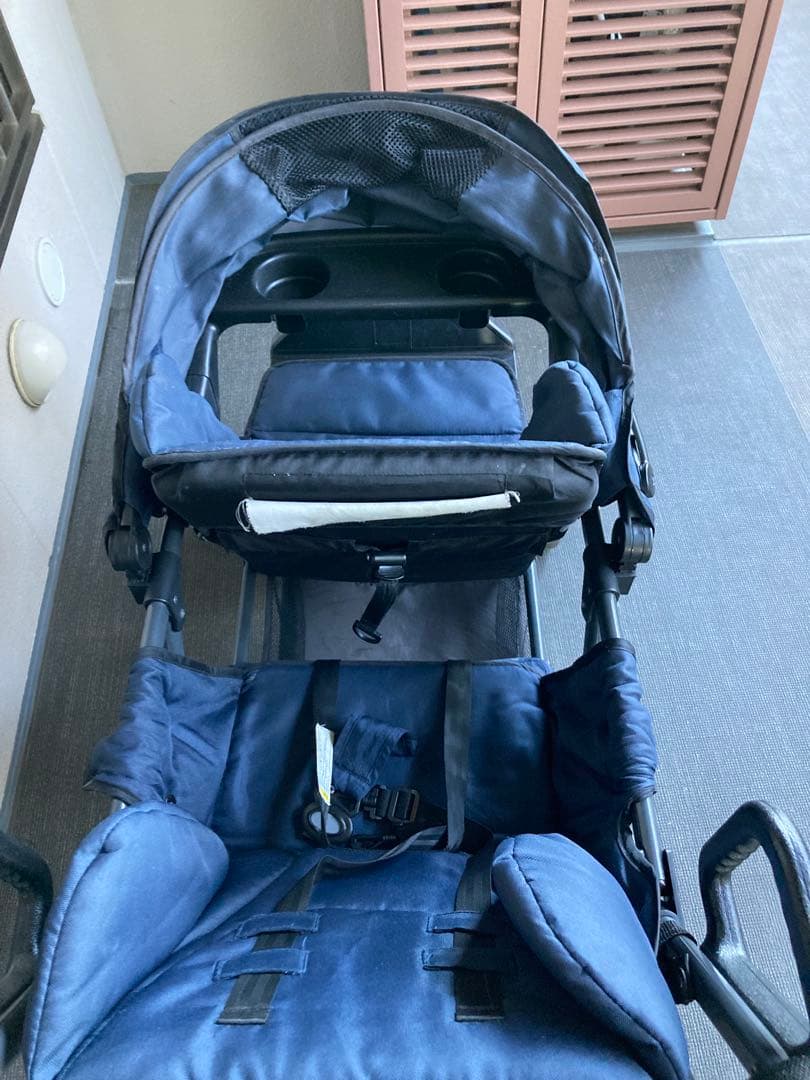 KATOJI ネイビー ベビーカー　二人乗り