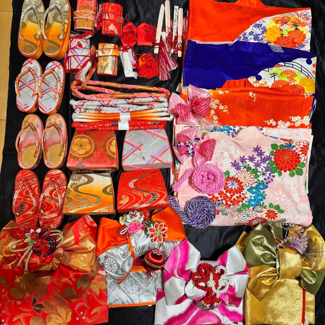 七五三女の子5歳　着物小物まとめ売り