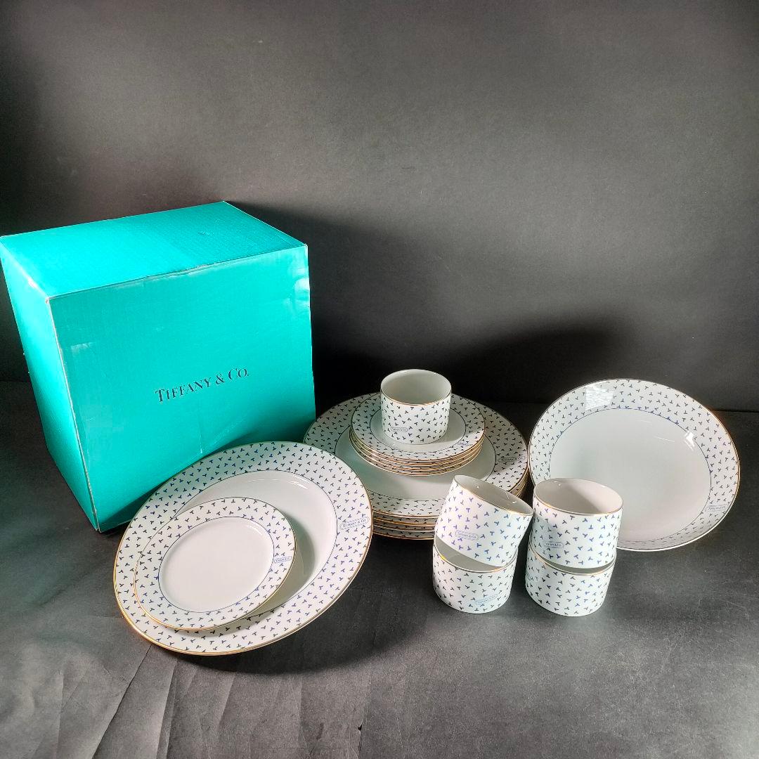 C4-5Tiffany&Co./ダンシングTセット16客/共箱/ティファニー