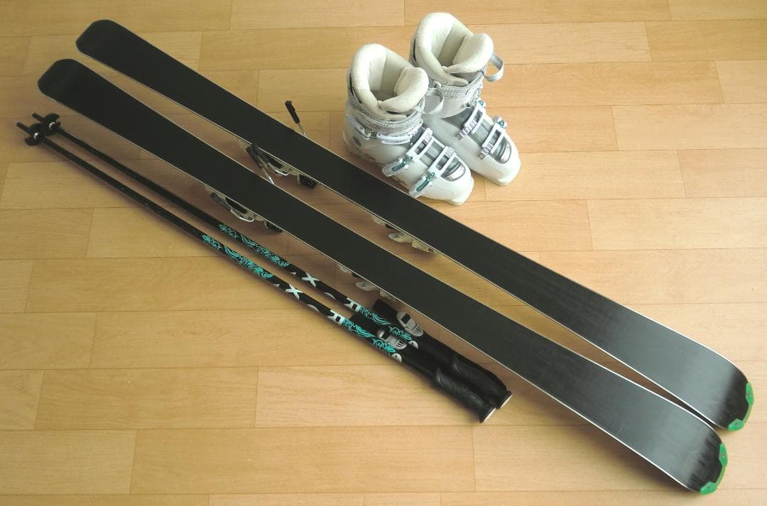 ■■送料無料■Hart■女性用スキーフルセット■板150靴25.5■WAX済■■