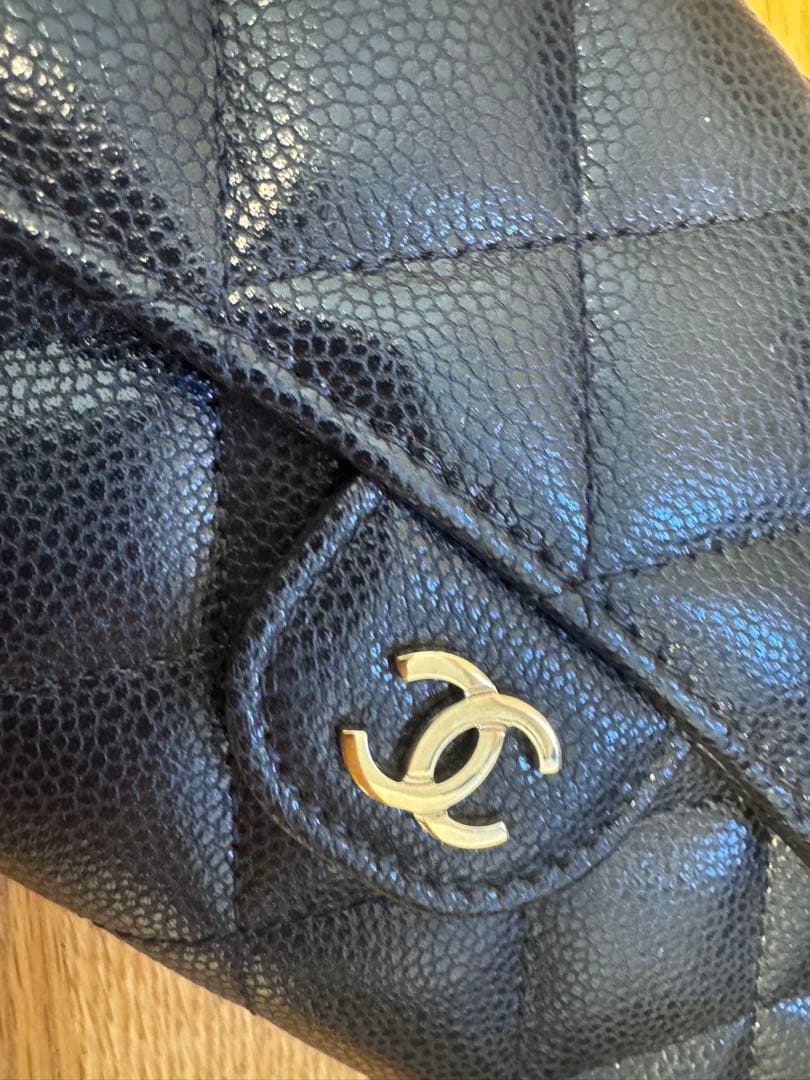 レオ様CHANEL キャビアスキン　pari本店購入　財布　ウォレット