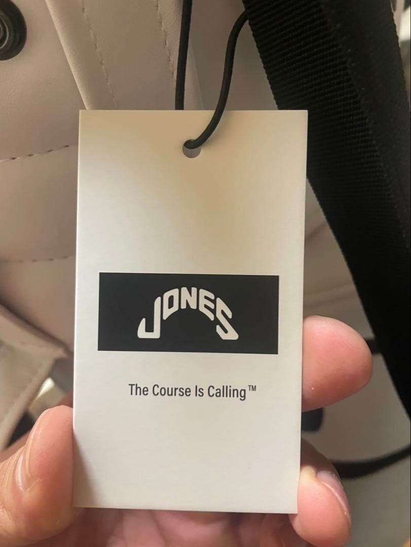 JONES ホワイト キャディバッグ　【新品未使用品】
