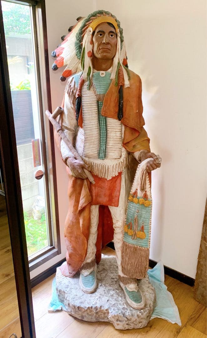 超希少！日本でこの一体のみ！インディアンオブジェ、ネイティブアメリカン！