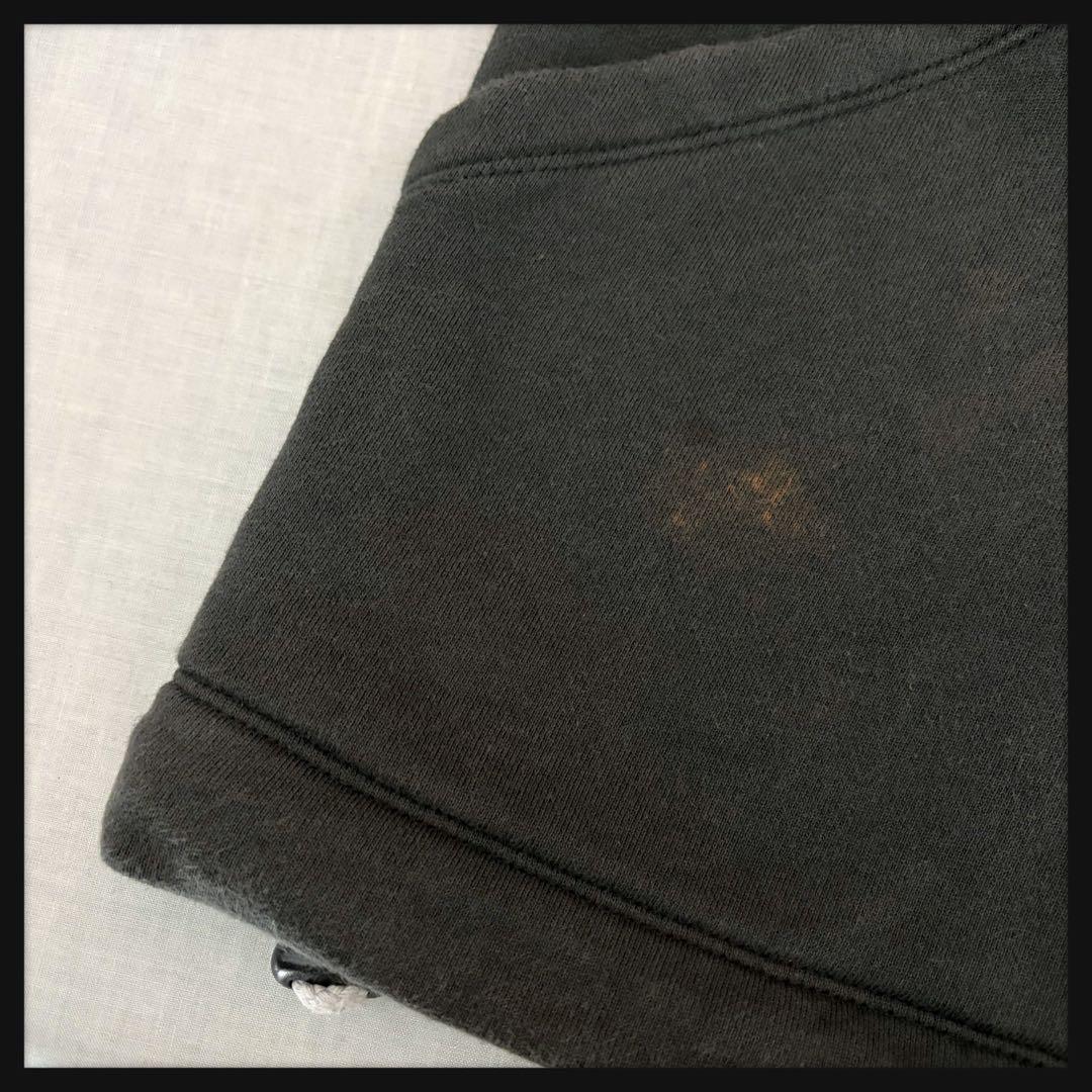 【即完売モデル】ステューシー バックロゴ パーカー バイカラー ブラック グレー