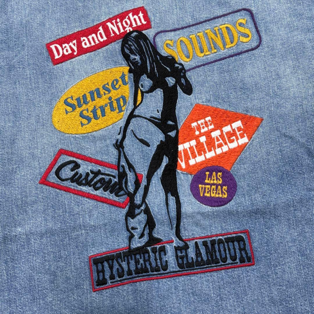 ヒステリックグラマー SUNSET STRIP 刺繍 ウエスタン デニム シャツ