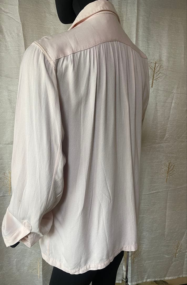 50's Tamarack ベイビーピンク レーヨンシャツ