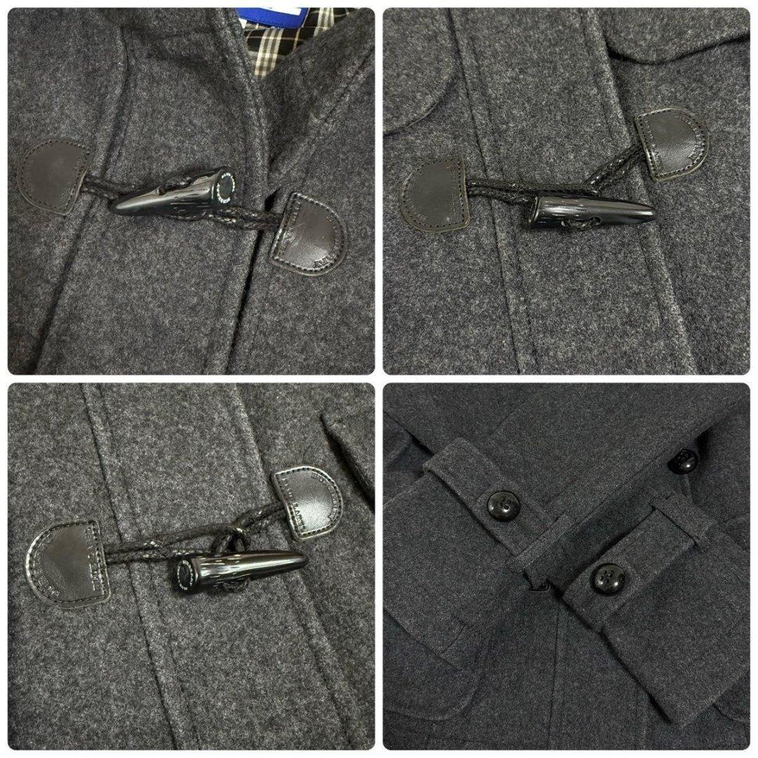 美品☆バーバリーブルーレーベル ダッフルコート チャコールグレー ノバチェック