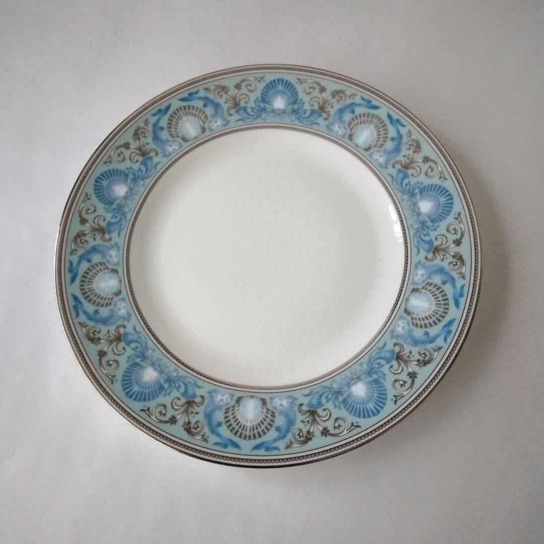 ウェッジウッド　ドルフィンブルー　プレート　20.5cm　未使用 　美品　廃盤