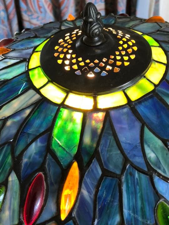 ステンドグラス　トンボ　大サイズ　アンティーク