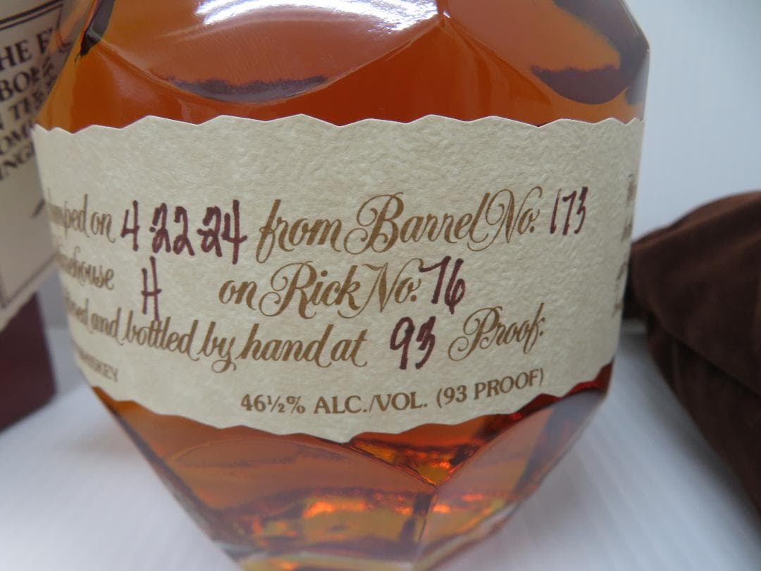 Blanton's　ブラントン　シングルバレル　バーボン　未開栓　　　　　028