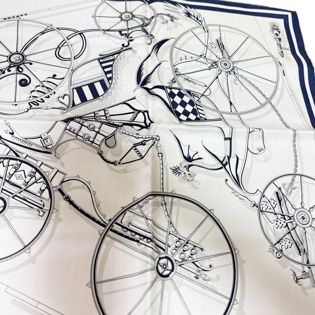 ✨美品✨ HERMES エルメス カレ45 ヴォワチュール・アン・エキリーブル