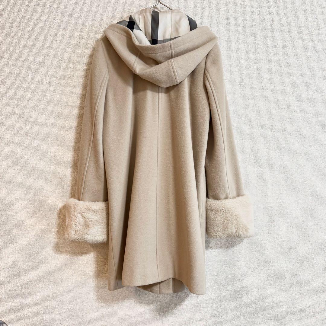 【極美品】バーバリーブルーレーベルクレストブリッジ　フーデットコート　本田翼着用