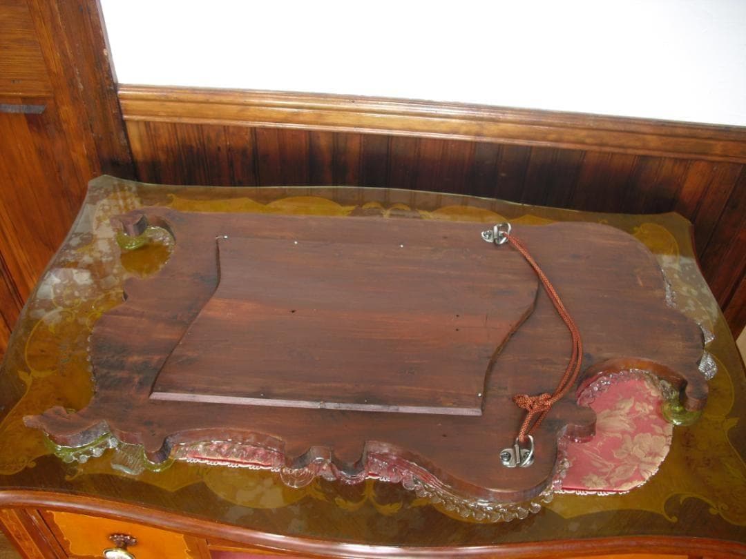 希少☆イタリア製☆アンティーク☆MURANO☆ヴェネチアンガラス☆壁掛け鏡