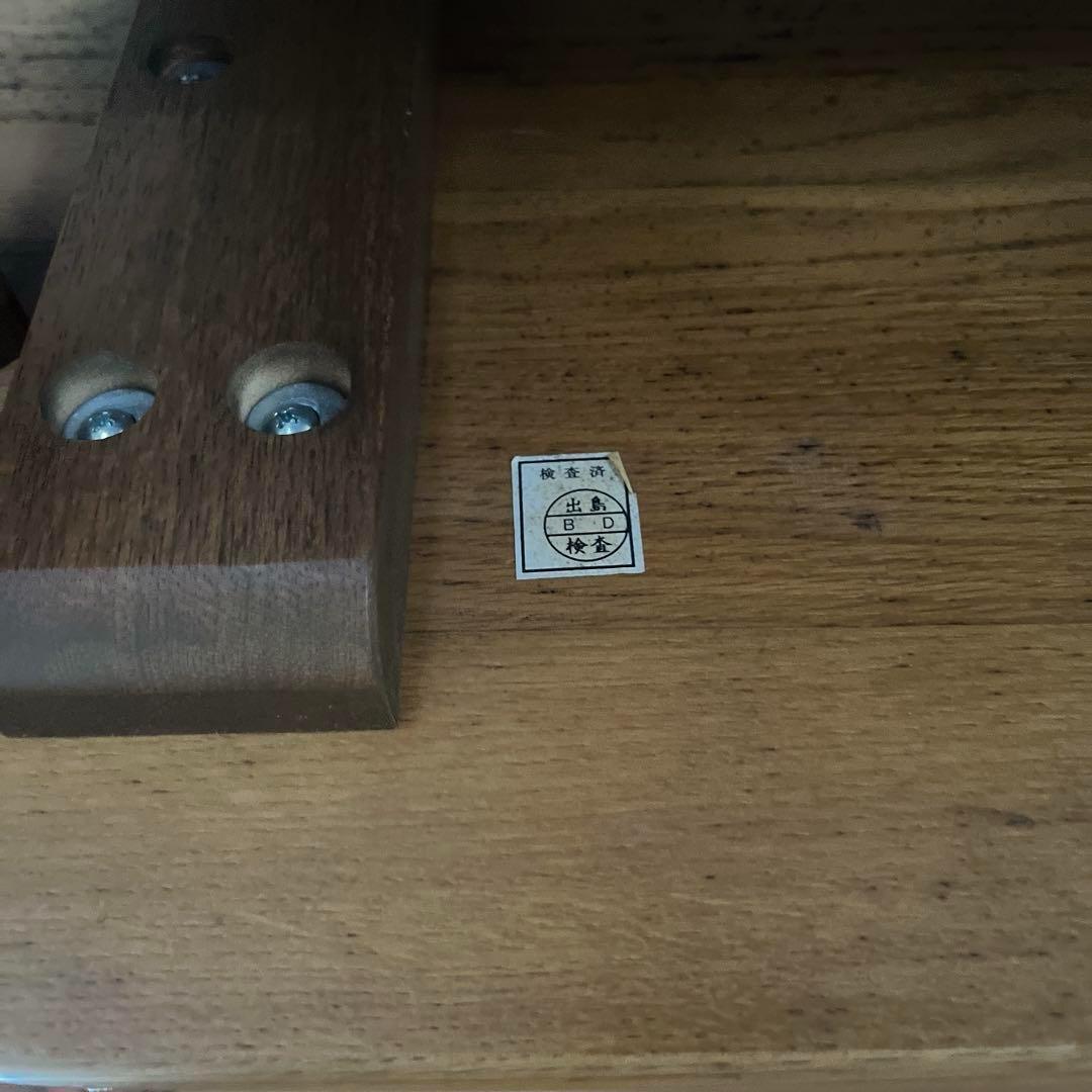 ベストセラー】浜本工芸 リビングテーブル 天然木 ナラ材 110cm 2段