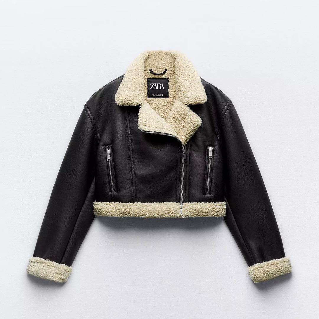 ZARA ダブルフェイスジャケット　ショート丈　XS