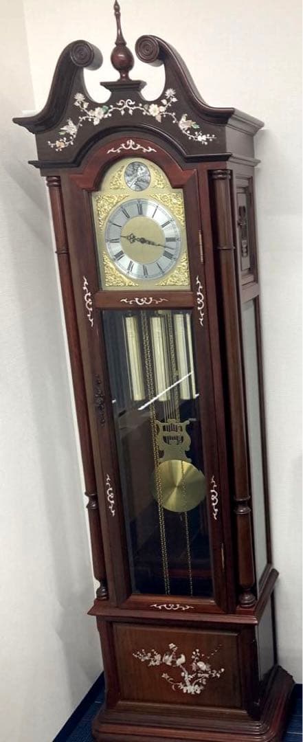 tempus fugit ホールクロック　柱時計